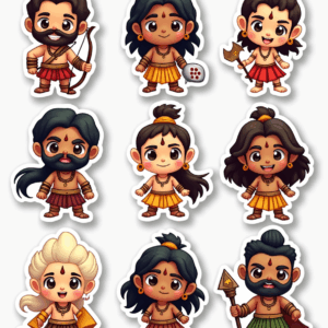 Indian Mythology - Sticker Sheet v23